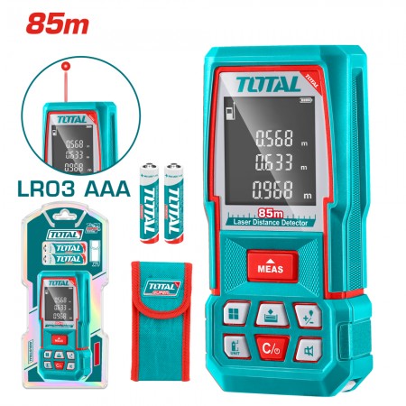 Ролетка лазерна TOTAL, 85 m, точност ±2.0 mm, 8 функции, TL IND TMT570268