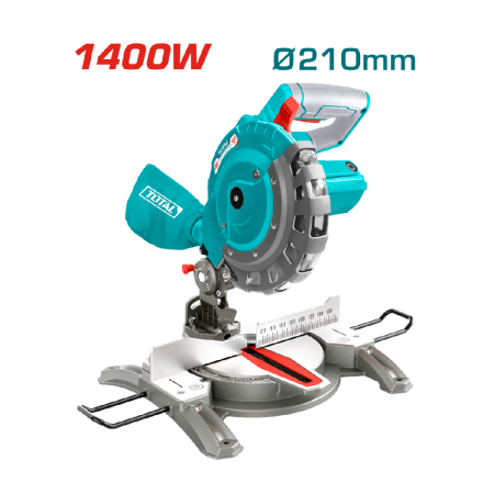 Настолен циркуляр с герунг TOTAL, Ф 210 мм, 1400 W, TL TS42142107