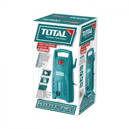Водоструйка TOTAL, 1400 W, 130 bar, 5.5 L/min, IPX5, TL TGT11316