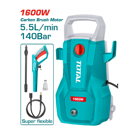 Водоструйка TOTAL, 1600 W, IPX5, 140 Bar, 5.5 Л/мин, TL TGT11336