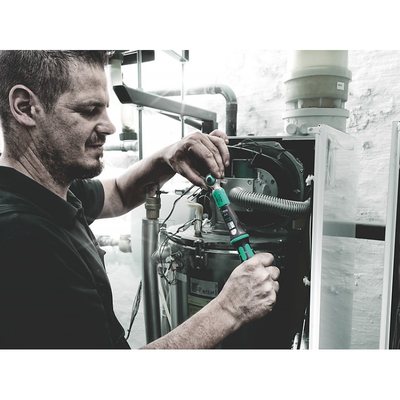 Динамометричен ключ WERA Safe-Torque A 2 с тресчотка 1/4" шестостен, 2 - 12 Nm - Динамометрични ключове