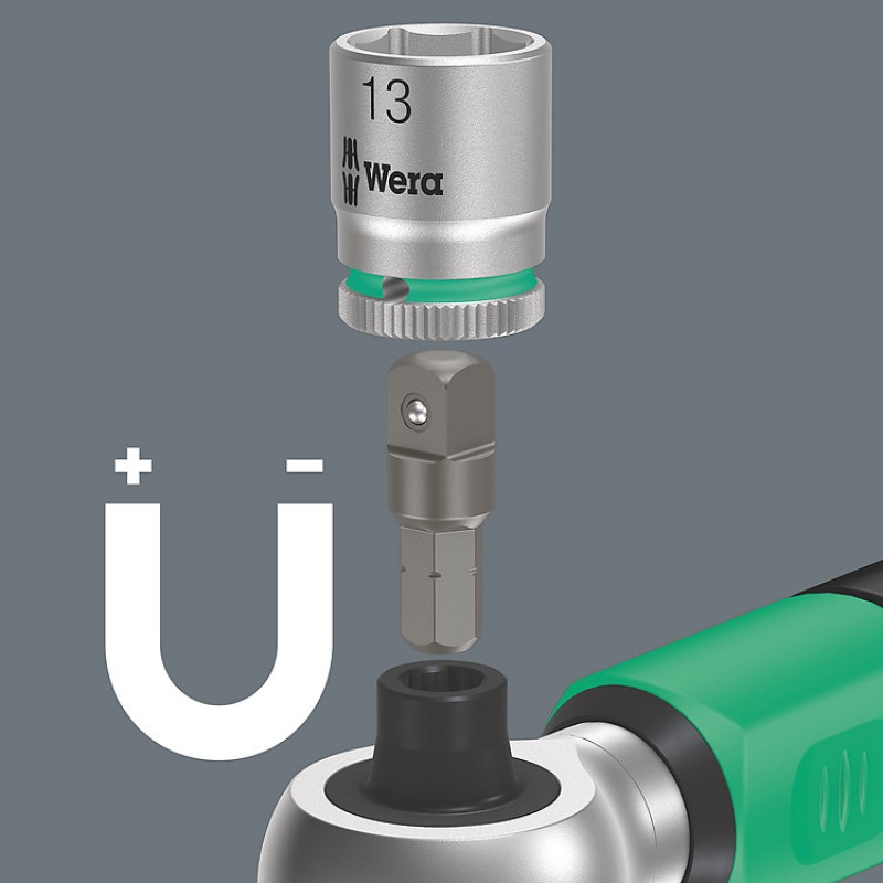 Динамометричен ключ WERA Safe-Torque A 2 с тресчотка 1/4" шестостен, 2 - 12 Nm - Динамометрични ключове