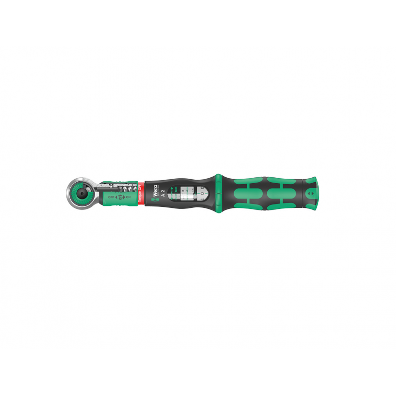 Динамометричен ключ WERA Safe-Torque A 2 с тресчотка 1/4" шестостен, 2 - 12 Nm - Динамометрични ключове