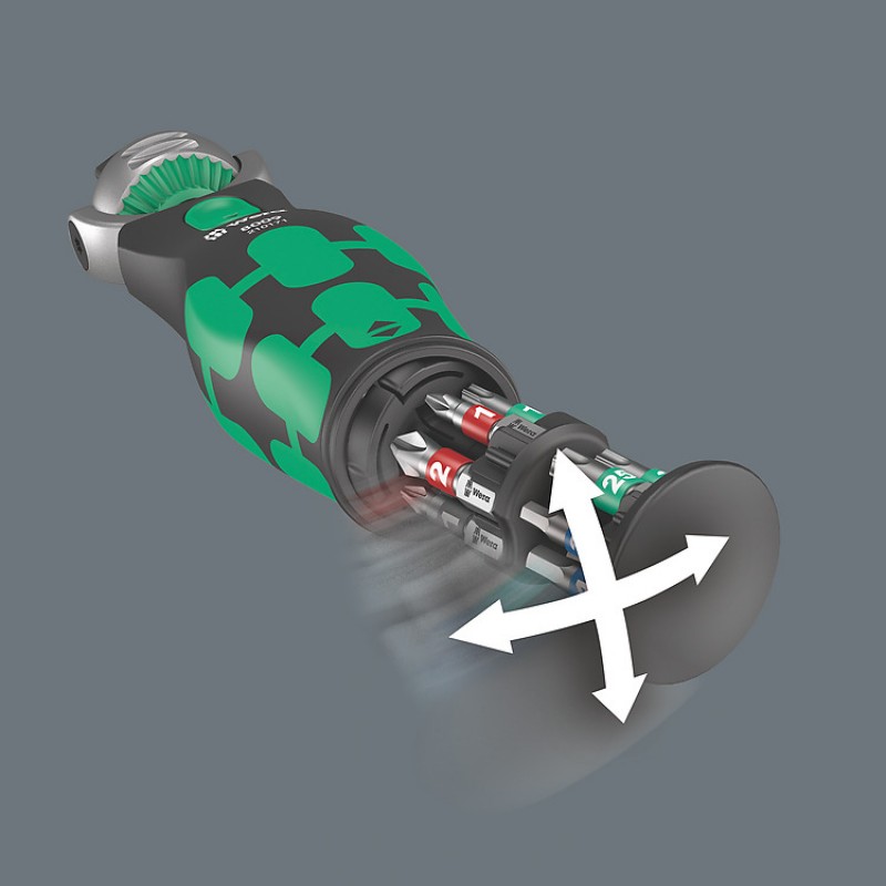 Тресчотка WERA Zyklop Pocket Set 1 с битове (13 части) - Тресчотки