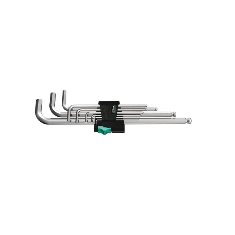 Комплект шестограмни ключове WERA Chrome (9 броя) 1.5 - 10 мм - Г-образни ключове