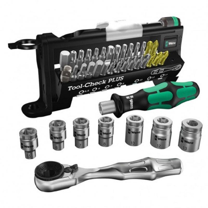 Комплект инструменти с тресчотка WERA Tool-Check PLUS (39 части) - Гедоре комплекти