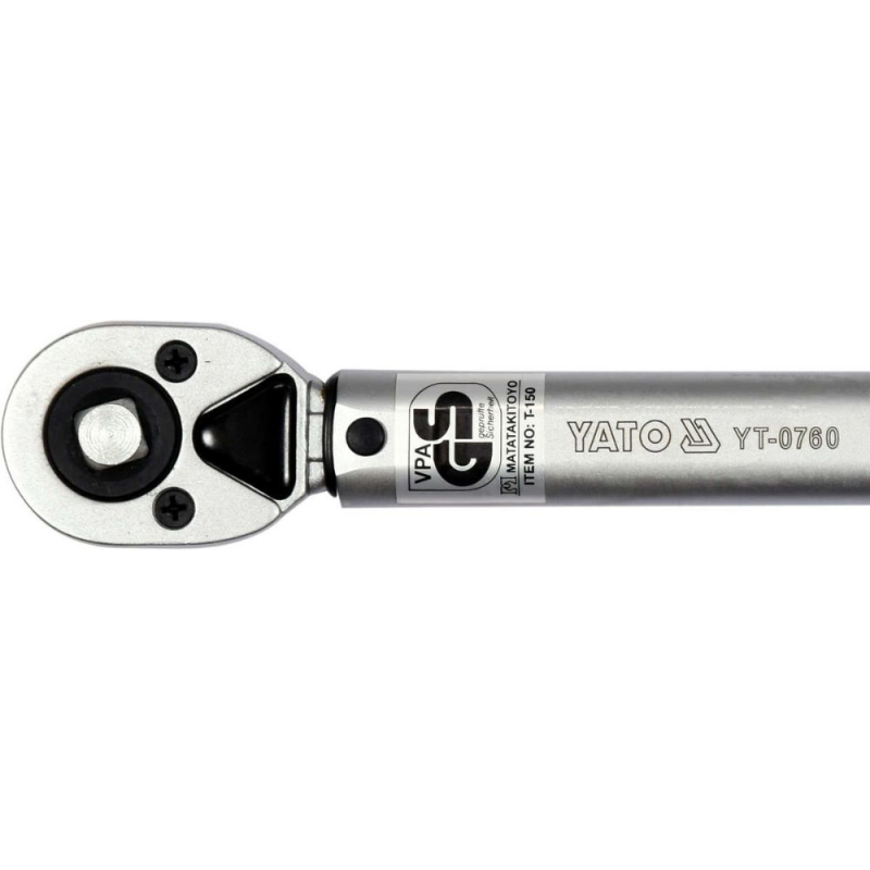 Ключ динамометричен YATO, YT 0760, 1/2", 42 - 210 Nm, 465 мм - Динамометрични ключове