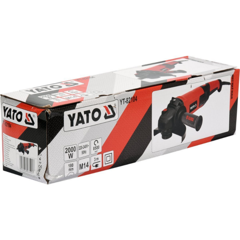 Ъглошлайф YATO, YT 82104, 2000 W, Ф 180 мм - Електрически ъглошлайфи