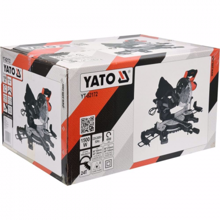 Настолен циркуляр с герунг YATO, YT 82172, ф 185 мм, 1500 W, лазер