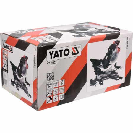 Настолен циркуляр с герунг YATO, YT 82173, ф 255 мм, 1800 W, лазер