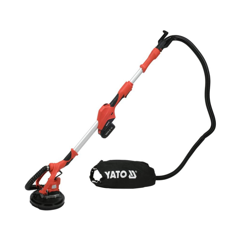 Акумулаторна безчеткова шлайф машина за стени и тавани YATO, YT 82360, 18 V, 4 Ah, Ф 225 мм - Акумулаторни шлайф машини за стени и тавани