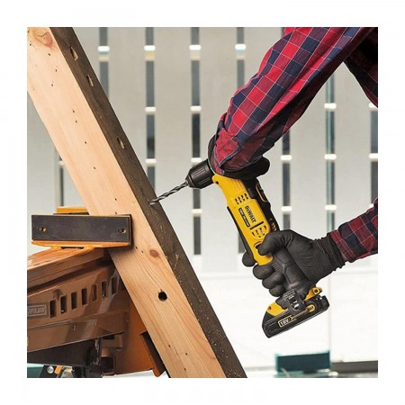 Акумулаторен винтоверт DeWALT ъглов без батерия и зарядно, 18 V, 33 Nm, 1-10 мм, DCD740N
