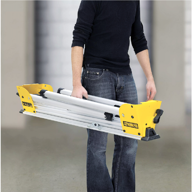 Стойка DeWALT за циркулярен трион DW701, DW707, DW712, DW706, DW706E, DW708, DW702, DW703, DW01,7 DW716, 1120-2630 х 390 х 820 мм, 210 кг, DE7033 - Работни маси