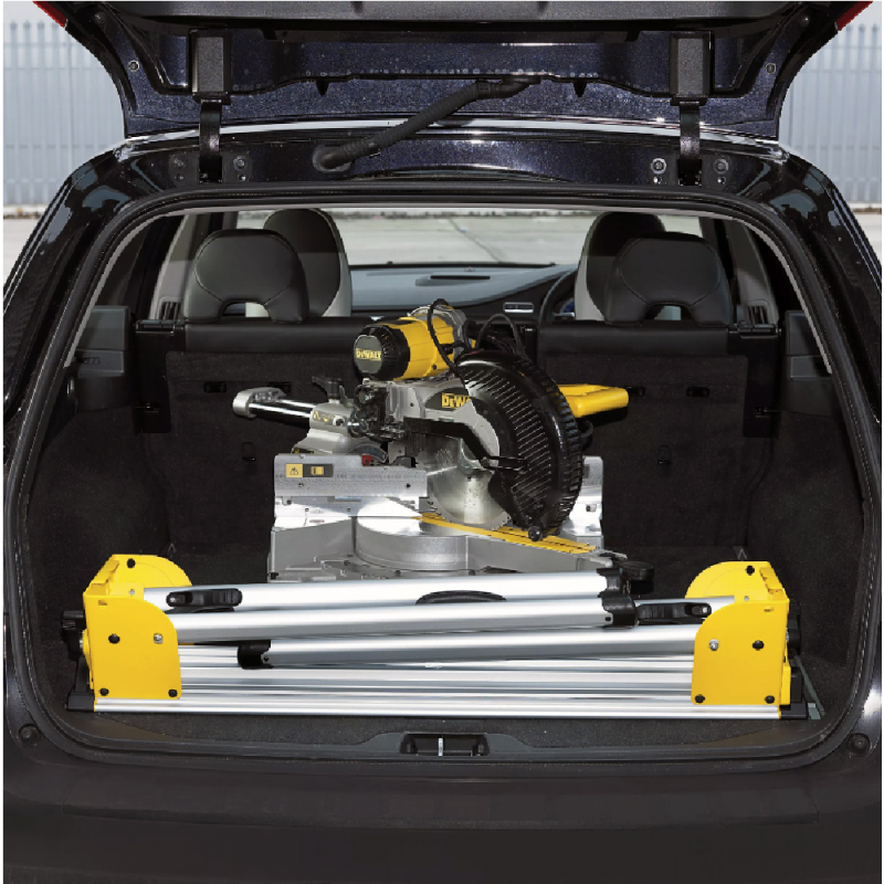 Стойка DeWALT за циркулярен трион DW701, DW707, DW712, DW706, DW706E, DW708, DW702, DW703, DW01,7 DW716, 1120-2630 х 390 х 820 мм, 210 кг, DE7033 - Работни маси