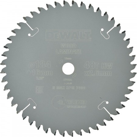 Циркулярен диск DeWALT DT4092, 184 x 16 x 2.6 мм, DT4092-QZ