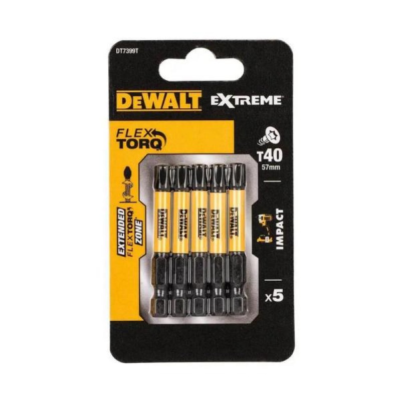 Extreme FLEXTORQ Накрайници за винтове Torx DeWalt DT7399T - Ударни битове