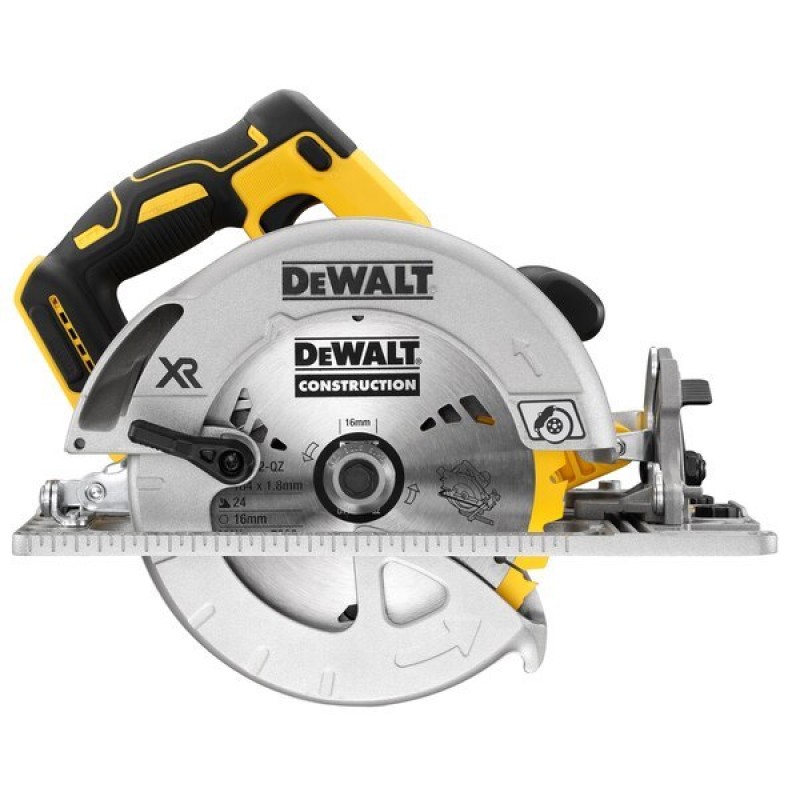 Акумулаторен ръчен циркуляр DeWALT DCS572N, 18 V, 184 мм, без батерия и зарядно - Акумулаторни ръчни циркуляри