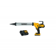 Пистолет DeWALT акумулаторен за уплътнители тип салам с 1 батерия и зарядно, 2 V, 18 Ah, 2500 N, 0.31-0.6 л, DCE580D1 - Акумулаторни пистолети за силикон