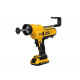 Пистолет DeWALT акумулаторен за уплътнители тип салам с 1 батерия и зарядно, 2 V, 18 Ah, 2500 N, 0.31-0.6 л, DCE580D1 - Акумулаторни пистолети за силикон