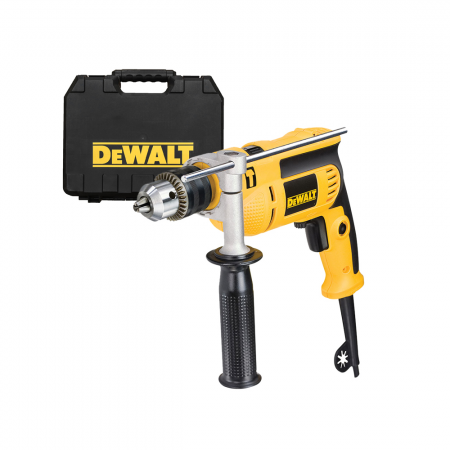 Ударна бормашина DeWALT кабелна 650 W, 8.6 Nm, 0-2800 об./мин, 1.5-13 мм, DWD024K
