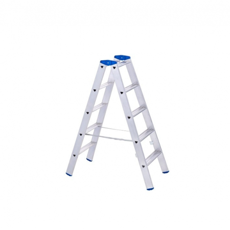 Двустранна алуминиева стълба PROFI A04ANP/125 STS 1912225, 2 х 5, 1.34 м, 150 кг