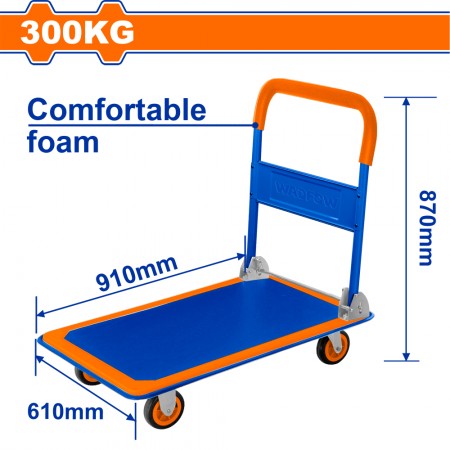 Сгъваема платформена количка WADFOW WF WWB1330, 300 кг