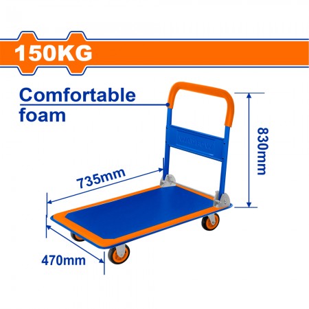 Сгъваема количка с платформа WADFOW WF WWB1315, 150 кг