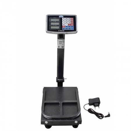 Сгъваем платформен дигитален кантар Satra S-90124, 150 кг / 50 гр, акумулаторен, 40x30 см