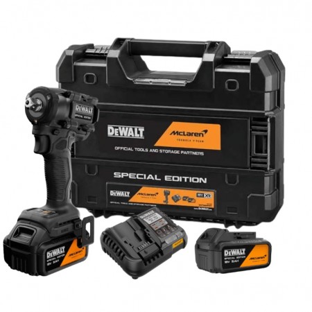 Акумулаторен ударен гайковерт DeWALT DCF86MP2T-QW McLaren, 2х5.0 Ah, зарядно и куфар
