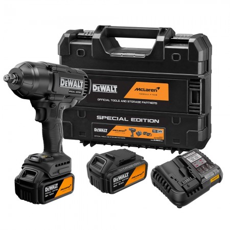 Акумулаторен ударен гайковерт DEWALT DCF99MP2T-QW, McLaren F1 XR, 1/2'', 1898 Nm, 2 х 5.0 Ah, зарядно и куфар
