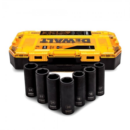 Комплект ударни удължени вложки DT70905-QZ DeWALT McLaren F1 Team – 7 части, 1/2"