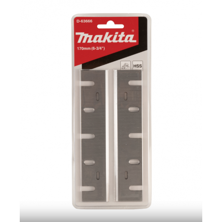 Комплект ножове за електрическо ренде Makita D-63666, 170 мм, за модел 1806B (2 бр.)