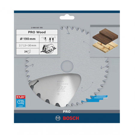 Циркулярен диск за дърво BOSCH Optiline Wood 2608641185,  Ø 190x30 мм, 24 зъба