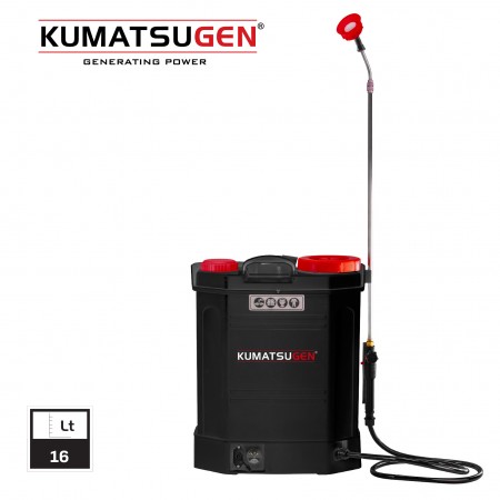 Акумулаторна пръскачка KUMATSUGEN KBS816, 12 V, 8 Ah, 16 Л, телескопичен удължител от неръждаема стомана