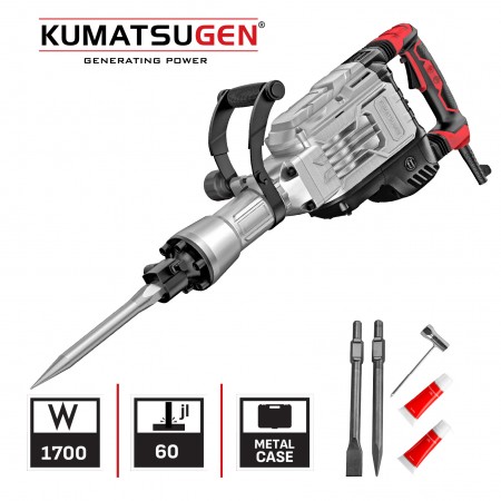 Електрически къртач KUMATSUGEN KPH700, 1700 W, 60 J, 1900 удара/мин., куфар