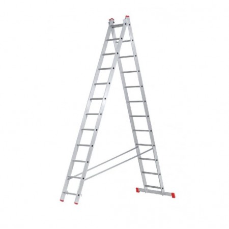 Двураменна алуминиева стълба STS PROFI B10B2/330, 2 x 12,  3.10 м, 150 кг
